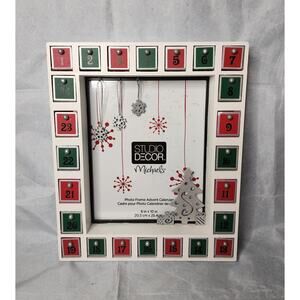 Studio Decor Photo Frame Christmas Holiday Advent Calendar Magnetic Treat Boxes